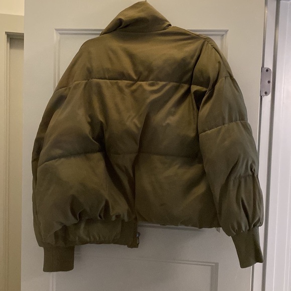 Amazon Olive Green Puffer Jacket - Picture 3 of 4